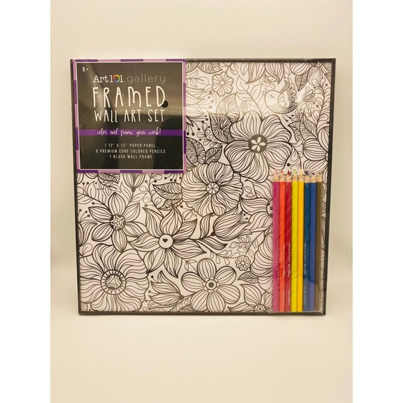 Framed Coloring Art Work - Picture 1 of 2